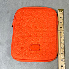 Michael Kors Orange Embossed Logo Zip-Around tablet/ipad Bag Case, 10 x 8 in picture