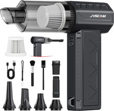 JVSCAM Compressed Air Duster,150000Rpm Electric Air Duster, Vacuum Cleaner & Bag picture
