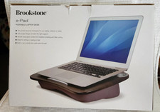 Brookstone e-Pad Portable Laptop Desk, WOOD TOP CUSHION BOTTOM # 3424 u picture