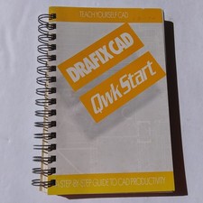 Drafix CAD QwkStart Manual Teach Yourself CAD Spiral Book 1989 picture