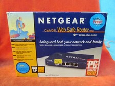 NEW NETGEAR RP 114 CABLE DSL WEB SAFE ROUTER WITH 4 10/100 Mbps SWITCH picture