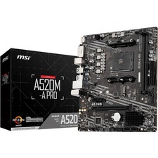 MSI A520M-A PRO Desktop Motherboard - AMD A520 Chipset - Socket AM4 - Micro ATX picture