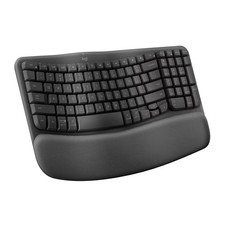Logitech Wave Keys Bluetooth Keyboard - Black: Ergonomic Design Wrist Rest picture