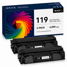 119 Toner Cartridges 2PK Black ForImageclass MF5940dn MF5980dw LBP6300dn picture