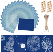 30 Pcs Cyanotype Paper Sun Print Paper Kit High Sensitivity Nature Drawing Print picture
