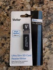 Vivitar Ultra Slim SD Card Reader / Writer USB 2.0- Unopened -  picture