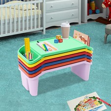 6 Pcs Kids Lap Desk Rectangular Desk Tray for Writing Eating Game Classroom picture