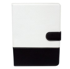 Magnetic Flip PU Leather Case Cover Protector for Apple iPad Air WHITE / BLACK picture