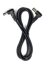 Right Angle DC Power 5.5x2.1mm Patch Cable Wire Male To Male 3 Foot 1 PC picture