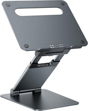 Nulaxy Pull-Out Height Adjustable Laptop Stand for Desk, 22 LB Support picture
