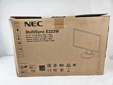 NEW NEC MultiSync E223W-BK 22” LED Monitor 1680x1050 DP DVI VGA picture