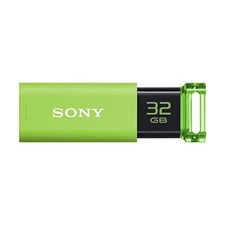 Sony USB Memory USB3.0 32GB Green Capless USM32GU G Flash Drive Computer Japan picture