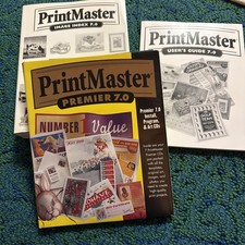 PrintMaster Premier 7.0 ~ Windows Graphics Desktop Publishing Software picture