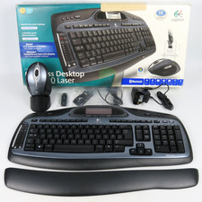 Logitech MX5000 QWERTY Bluetooth wireless keyboard cordless desktop laser original packaging picture