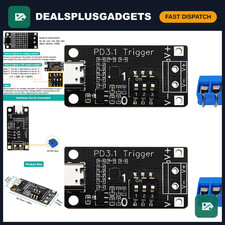 USB-C PD3.0 QC Trigger Charging Module 5V-28V Adjustable Voltage 2pc Fast Charge picture