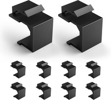 UL Listed Keystone Blank Insert for Keystone Wall Plate, Black 10-Pack picture