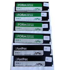 Software Softkey Form Designer Plus For DOS FontPac Computer 5.25” Floppy VTG picture