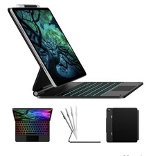 Typecase EDGE Magnetic Backlit Keyboard Case iPad Air 13/Pro 12.9 Black picture