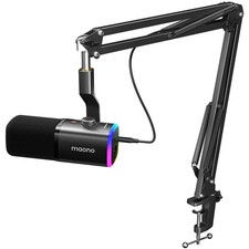 MAONO XLR/USB Gaming Microphone for PC, Dynamic Computer Mic Medium, Black picture