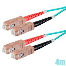 4M SC to SC UL OM3 Fiber Optic Multi Mode 50/125 Duplex Optical Patch Cable picture