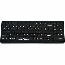 Seal Shield Cleanwipe Pro Waterproof Keyboard, Black SSKSV101PRO picture