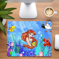 Ariel The Little Mermaid Inspired Custom Non-Slip Neoprene Mouse Pad Home Office picture