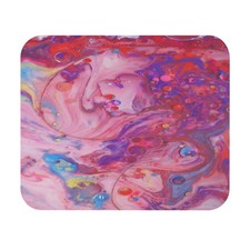 Abstract Pink Marble Mouse Pad | Swirl Colorful Desk Mat picture