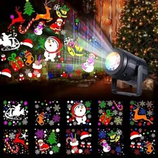 16 Patterns Christmas Projector Lights Rotatable Christmas Decoration Outdoor/In picture