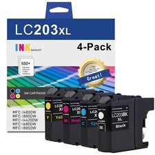 4PK LC203 LC203XL Ink Combo For Brother MFC-J480DW MFC-J880DW MFC-J680DW LC201 picture