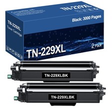 TN229 / TN229XL High Yield Toner Cartridge (2-Black) Replacement for Brother picture