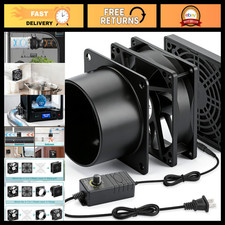 80mm 4 Inch Exhaust Fan with Duct - 12V Adjustable Speed Cooling Solution picture