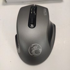 iMice  Wireless Mouse 2.4GHz 1600 DPI Ergonomic Optical Gray Portable picture