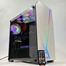 Gaming Desktop PC GeForce GTX 750 Ti Intel i7-3770 16GB DDR3 256GB SSD 1TB White picture
