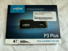 Crucial P3 Plus 4TB PCle 4.0 NVMe M.2 SSD, New, Open Box picture