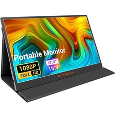 Portable Monitor 17.3'' Gaming Monitor Second Laptop Screen Extender for PS 4/5 picture