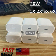 6X 20W USB-C Power Adapter PD Fast Wall Charger Lot For iPhone 11 12 13 Pro Max picture