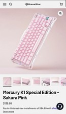 GravaStar Mercury Rose Pink  K1 75 Wireless Keyboard 1 Open Box 7 Unopened Box picture