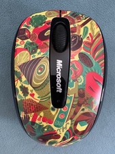 MICROSOFT ZANSKY ABSTRACT RARE LIMITED EDITION 3500 WIRELESS MOUSE &USB RECEIVER picture