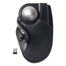 Elecom HUGE PLUS M-HT1MRBK Trackball Mouse 52mm Ball 10 Buttons Wireless BK JPN picture