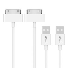 USB Sync and Charging Cable for iPhone 4/4s/3G/3GS, iPad 1/2/3, iPod, 2-Pack picture
