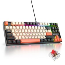 iRoboosta 75% Mechanical Keyboard, 87 Carbon Red Switch picture