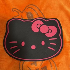 Hello Kitty Styling Mouse Pad For Computer PC Laptop Non Slip Black with Bow picture