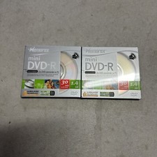 LOT OF 2 NEW SEALED - Memorex Mini DVD-R 4X 1.4 GB 30 Min Recordable picture