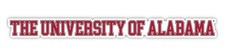Alabama Crimson Tide College Text Vinyl Decal – White, Clear and Holo picture