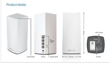 LINKSYS VELOP ATLAS WIFI 6 ROUTER HOME WIFI MESH SYSTEM, DUAL-BAND, -  WHITE picture