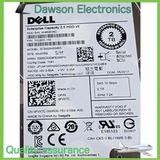 NewFVX7C 0FVX7C Dell ENTERPRISE 2TB 7.2K RPM 12Gb/s 2.5