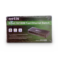 Netis ST3108S 8 Port Fast Ethernet Switch 100Mbps Unmanaged Desktop New Sealed picture