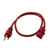 RED COLOR CODING 3FT AC POWER CORD FOR VIZIO LG SAMSUNG PANASONIC TV LCD PLASMA picture