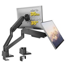 monTEK Dual Monitor Mount Tall Monitor arms for 17 to ... picture