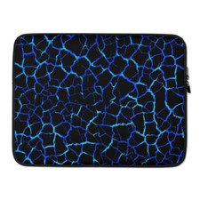 Blue Lava Flow Laptop Sleeve picture